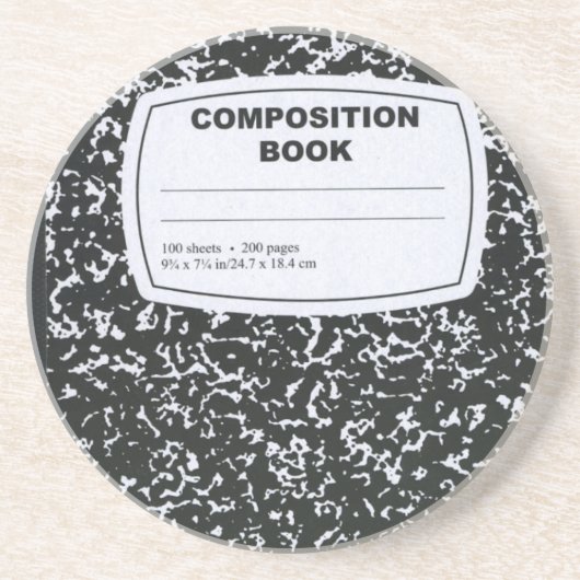 Dessous De Verre En Grès Professeur de livre de composition (Devant)