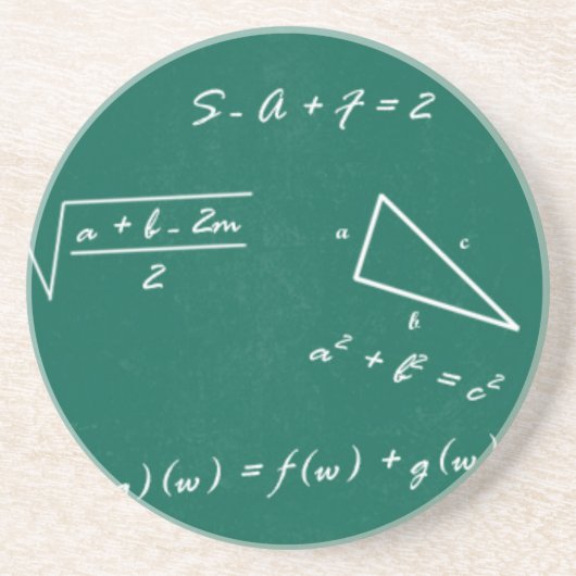 Dessous De Verre En Grès professeur de mathématiques algebra geek (Devant)