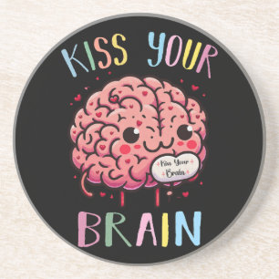 Dessous De Verre En Grès Professeur Kiss Your Brain