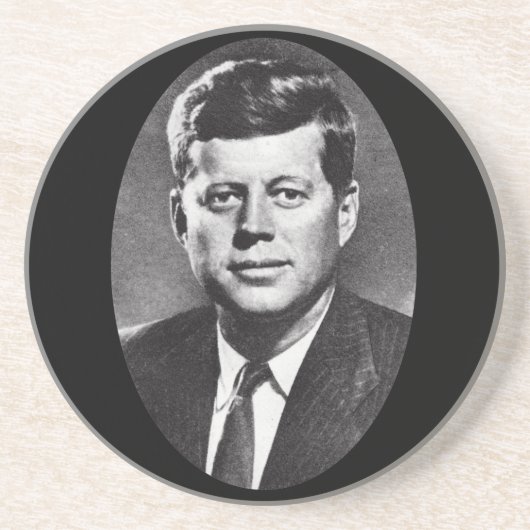 Dessous De Verre En Grès Profil de John F. Kennedy en 1963 (Devant)