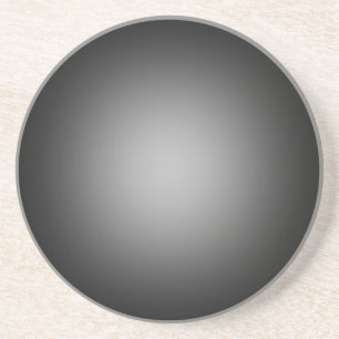 Dessous De Verre En Grès Projecteur blanc sur le noir