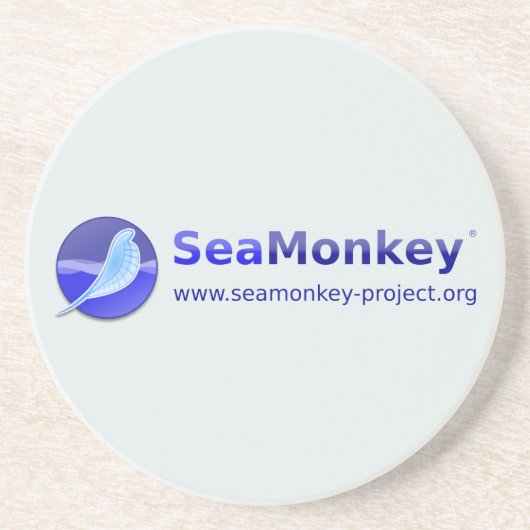 Dessous De Verre En Grès Projet de SeaMonkey - logo vertical (Devant)