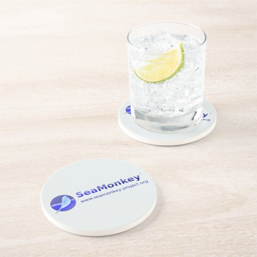 Dessous De Verre En Grès Projet de SeaMonkey - logo vertical (Côté)