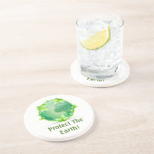 Dessous De Verre En Grès Protéger La Terre (Côté)