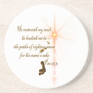 Dessous De Verre En Grès Psa 23.3 The Lord is my shepard