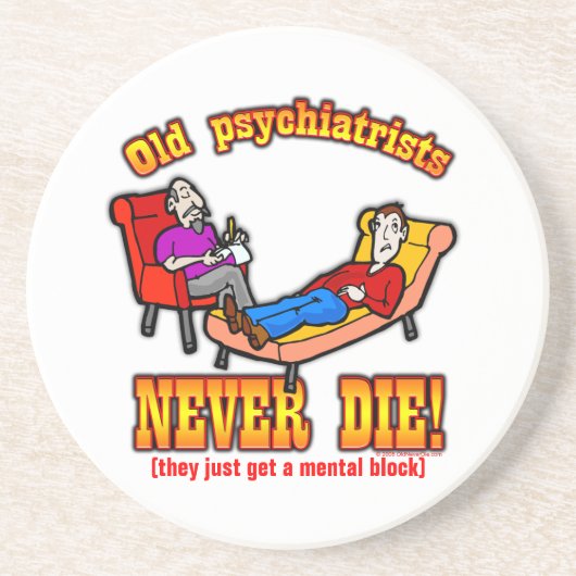 Dessous De Verre En Grès Psychiatres (Devant)