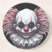 Dessous De Verre En Grès Psycho Clown (Devant)