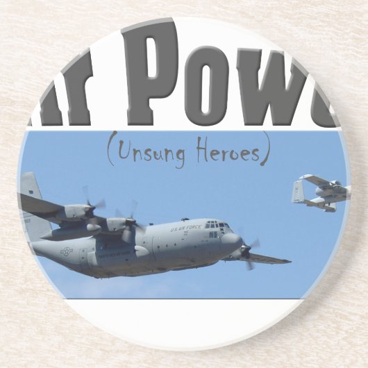 DESSOUS DE VERRE EN GRÈS PUISSANCE DE L'AIR (Devant)