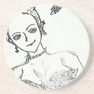 Dessous De Verre En Grès punk girl