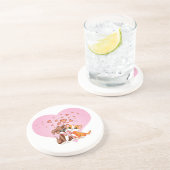 Dessous De Verre En Grès Puppy et Kitten Love (Côté)