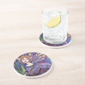 Dessous De Verre En Grès Purple Iris Pixie Girl (Côté)