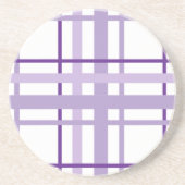 Dessous De Verre En Grès Purple Stripes Pattern  (Devant)