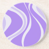 Dessous De Verre En Grès Purple Waves Coaster (Devant)