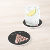 Dessous De Verre En Grès Pyramide alimentaire de Bacon (Côté)