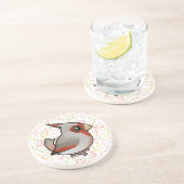 Dessous De Verre En Grès Pyrrhuloxia de Birdorable (Côté)