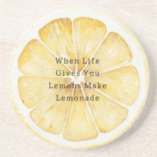 Dessous De Verre En Grès Quand la vie vous donne des citrons