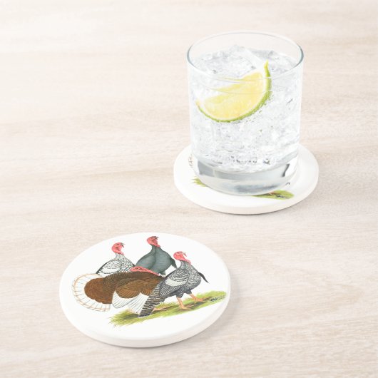 Dessous De Verre En Grès Quartet de Turquie rare (Côté)