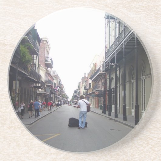 Dessous De Verre En Grès Quartier français de la Nouvelle-Orléans (Devant)