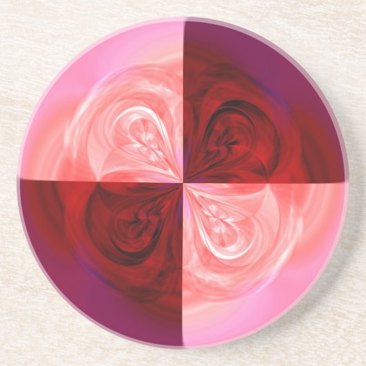 Dessous De Verre En Grès Quartier rose (Devant)
