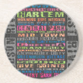 Dessous De Verre En Grès Quartiers NYC Arc-en-ciel (Devant)