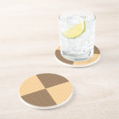 Dessous De Verre En Grès Quatre gaufrettes (Côté)