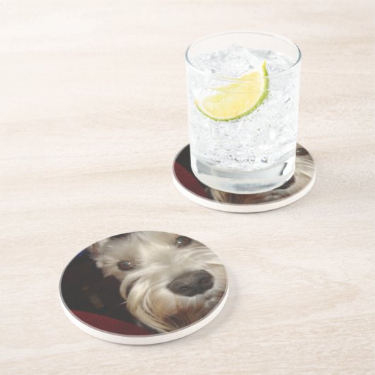 Dessous De Verre En Grès Que regardez-vous ? (Côté)