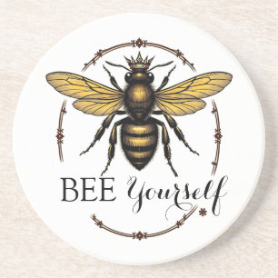 Dessous De Verre En Grès Queen Bee
