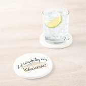 Dessous De Verre En Grès Quelqu'Un Dit Cheesecake ? (Côté)