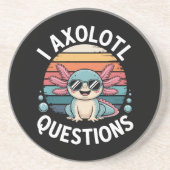 Dessous De Verre En Grès Questions sur l'Axolotl (Devant)