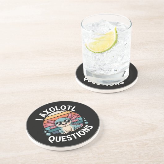 Dessous De Verre En Grès Questions sur l'Axolotl (Côté)
