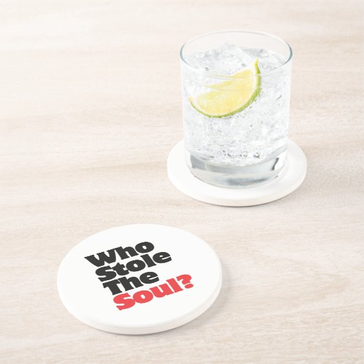 Dessous De Verre En Grès Qui a volé l'âme? (Côté)