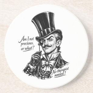 Dessous De Verre En Grès Qui est précieux?! Caricature de Lord spirituel