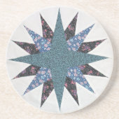 Dessous De Verre En Grès Quilted Mariner's Compass (Devant)