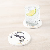 Dessous De Verre En Grès Quoth Raven plus jamais - Edgar Allan Poe (Côté)