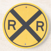 Dessous De Verre En Grès Railroad Crossing (Devant)