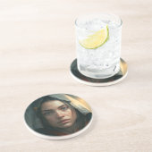 Dessous De Verre En Grès Rain hood girl (Côté)