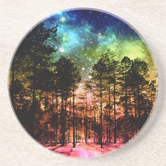 Dessous De Verre En Grès Rainbow Forest (Devant)