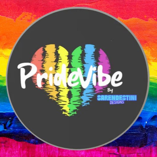 Dessous De Verre En Grès Rainbow Heart PrideVibe : Protégez avec fierté