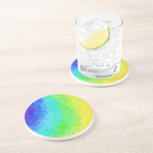 Dessous De Verre En Grès Rainbow Icy