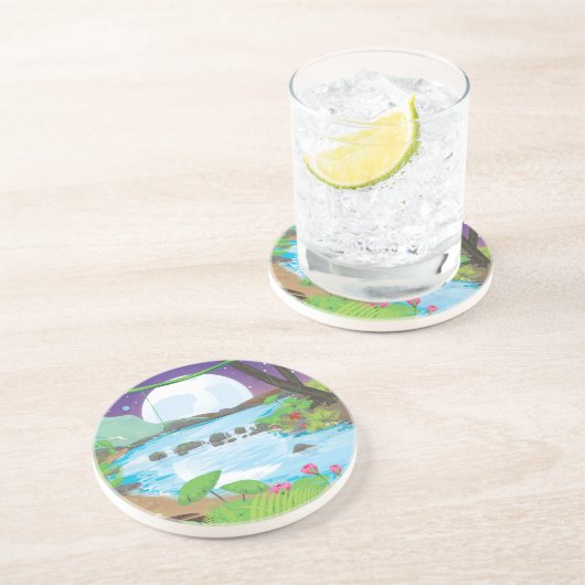 Dessous De Verre En Grès Rainforest (Côté)