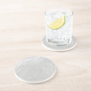 Dessous De Verre En Grès Rainy Sky Grey Swirl