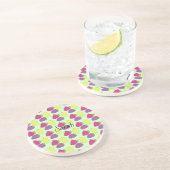 Dessous De Verre En Grès Raisins Rouge, Vert Et Violet (Côté)
