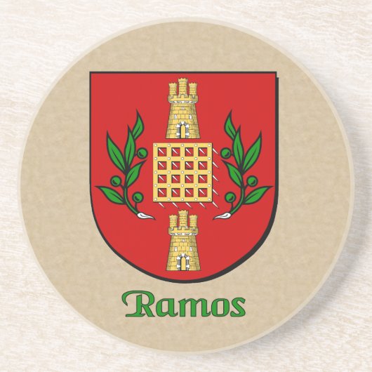 Dessous De Verre En Grès Ramos Bouclier héraldique (Devant)