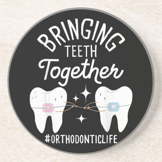 Dessous De Verre En Grès Rapprocher les dents - Orthodontiste (Devant)