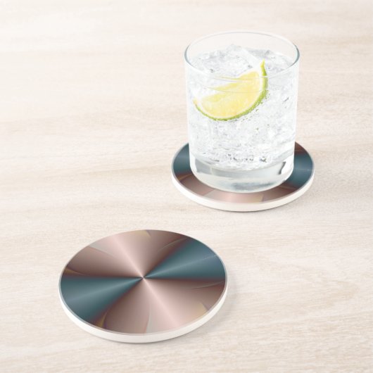 Dessous De Verre En Grès Rassemblement de cuivre de cônes (Côté)