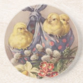 Dessous De Verre En Grès Rassemblement des poussins de Pâques (Devant)