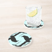 Dessous De Verre En Grès Ravens sur l'arbre (Côté)