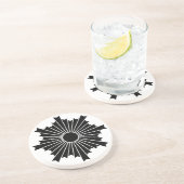 Dessous De Verre En Grès Rayons du soleil levant (Côté)