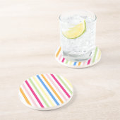 Dessous De Verre En Grès Rayures (Côté)