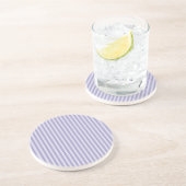 Dessous De Verre En Grès Rayures violettes (Côté)